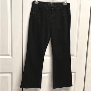 Vintage Foster Jeans Co. Black Mid Rise Denim Stretch 5 Pocket Jeans Size 8
